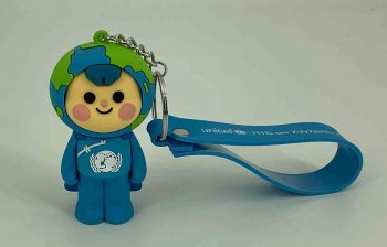 3D guminiai PVC raktų pakabukai