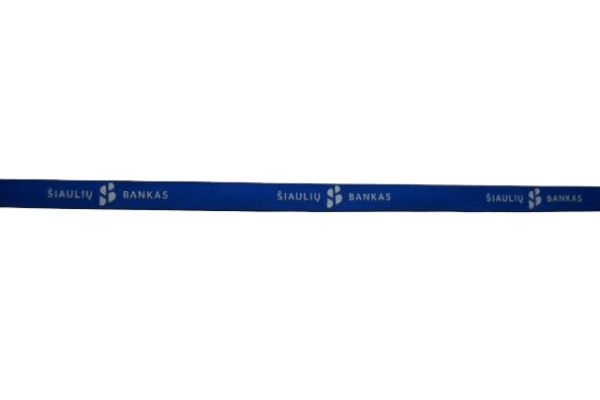 Juostelė su logotipu Šiauliu bankas Baltas logotipas