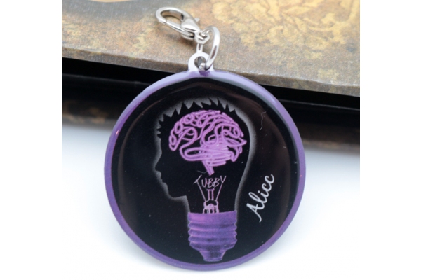 Spalvingas raktų pakabukas