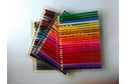 Plati spalvotų pieštukų kolekcija