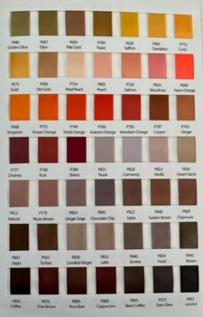 Satin ribbon colors pallete