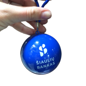 Vienkartinis reklaminis lietpaltis Šiaulių bankas